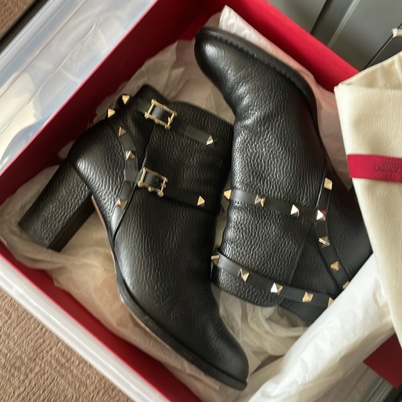 Valentino rock stud chunky heel boot - Picture 2 of 11